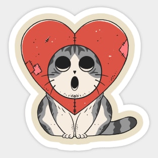 Cat love Sticker